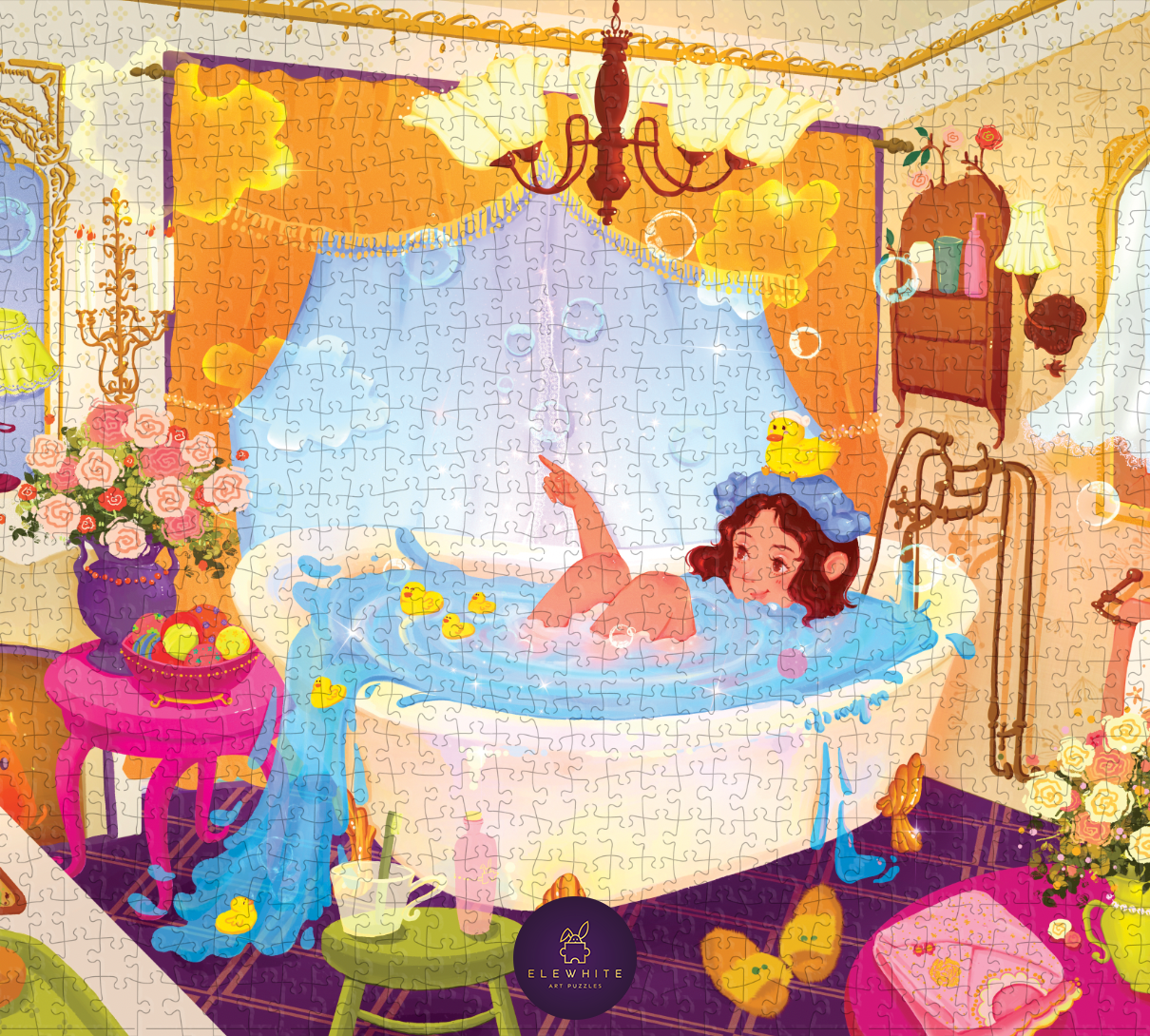 Elewhite - Vintage Splash 1000 Piece